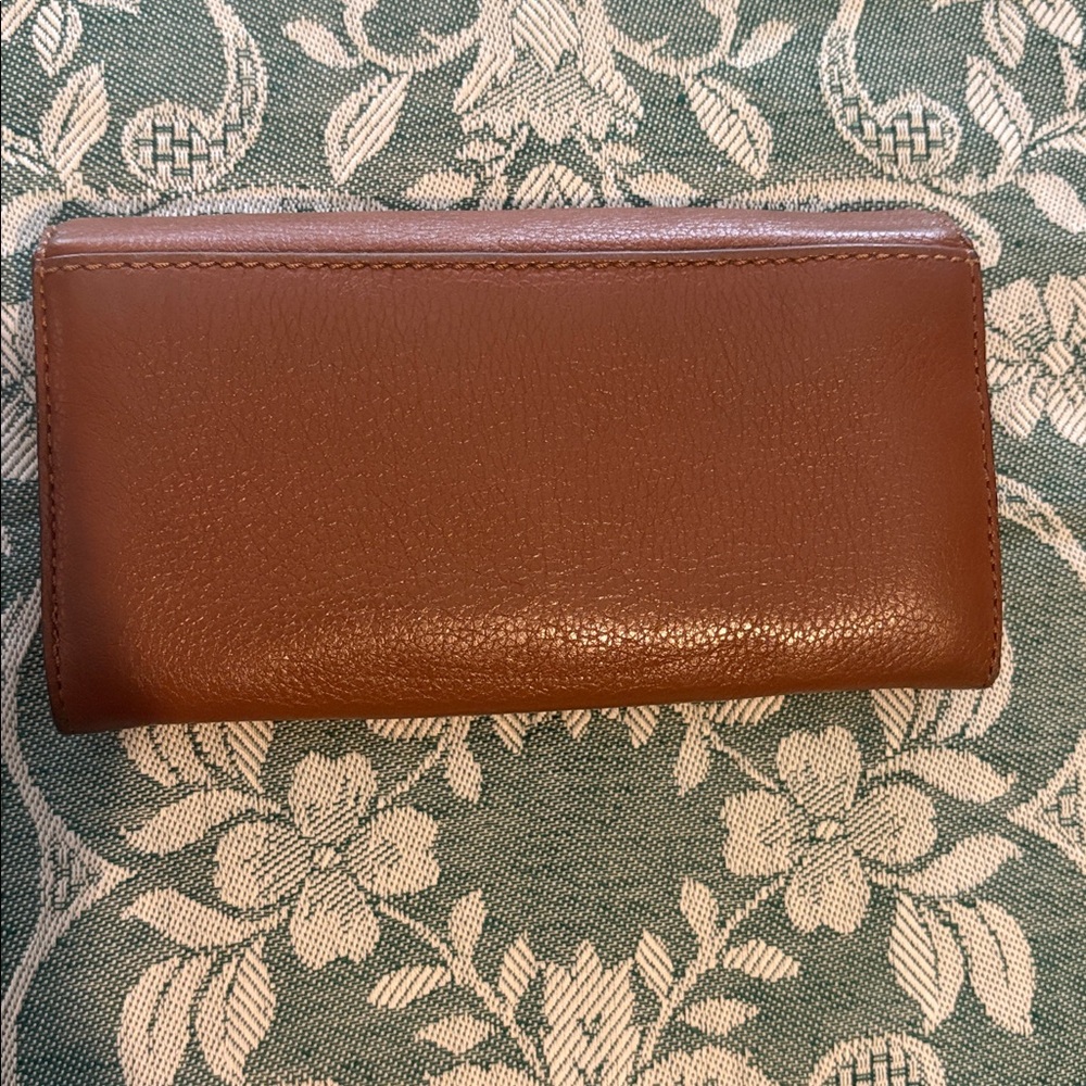 Michael Kors Dark Tan Leather Wallet - Picture 2 of 6